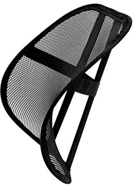 Concept Fileli Ortopedik Oto Bel Sırt Destek Minderi Destekli Ayarlanabilir Terletmeyen Araba Ofis Koltuk Sandalye Sırt Dayama Filesi, Luti Concept, Siyah, 42