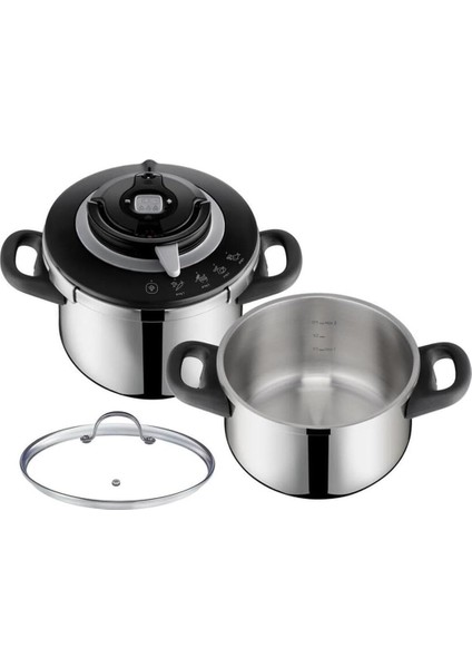 Clipso Chef 6 Litre + 4,5 Litre Düdüklü Tencere Seti - 1510002674