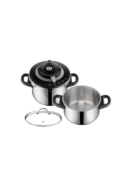 Clipso Chef 6 Litre + 4,5 Litre Düdüklü Tencere Seti - 1510002674 modelleri