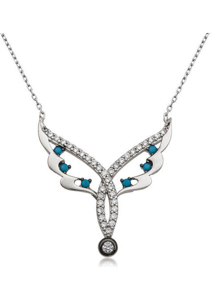 Peri Melek Kanadı 925 Ayar Gümüş Kolye