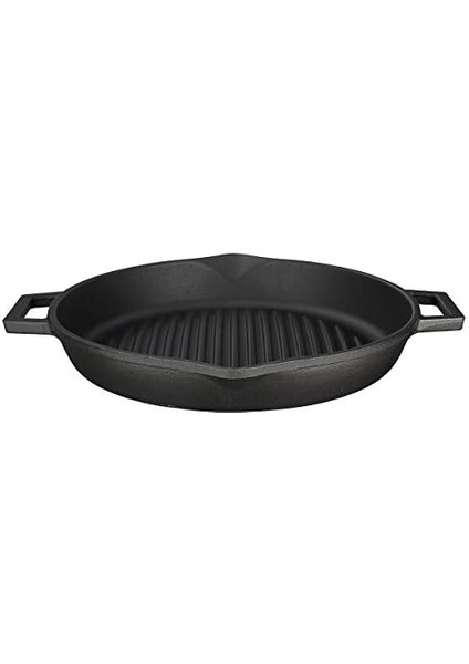 Döküm Yuvarlak Izgara Tava, Metal Kulplu, 30 cm modelleri