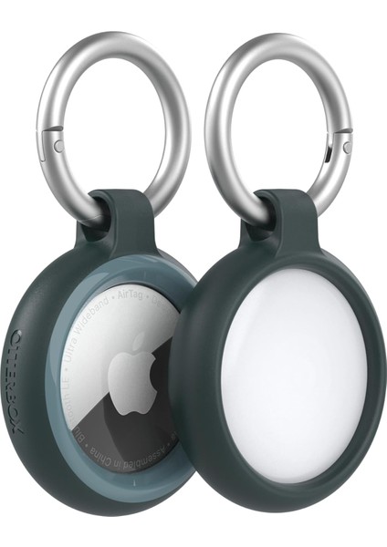 Sleek Serisi Airtag Için Kılıf, Darbeye ve Düşmeye Karşı Koruyucu, Karabinalı Apple Airtags Için Ince Koruyucu Kılıf - Yeşil