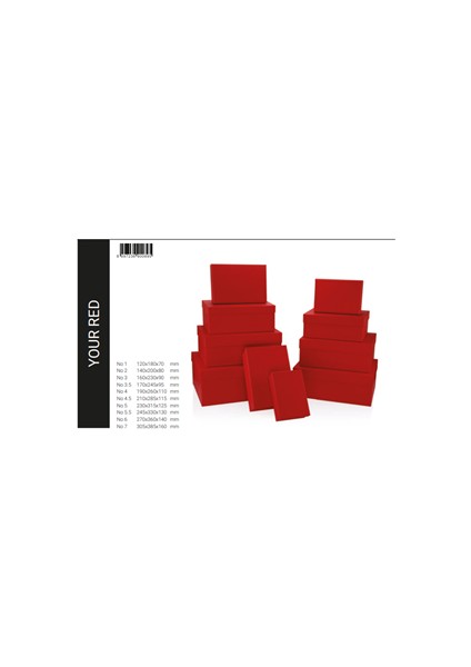 Gıpta Your Red Dikdörtgen Hediye Kutusu No:6 BX0895