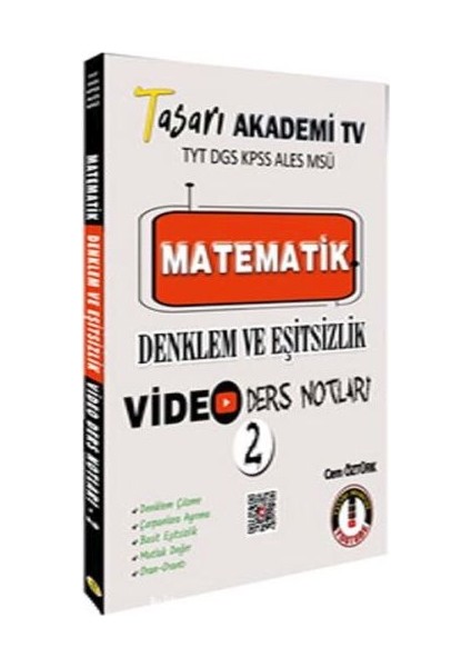 Tasarı Tyt Dgs Kpss Ales Msü Matematik Denklem Eşitsizlik Video Ders Notları