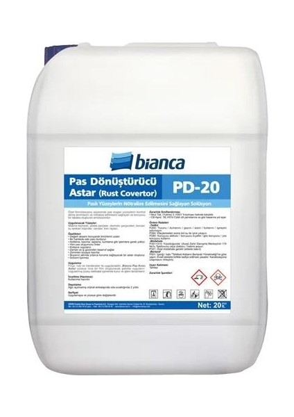 Pd-20 Pas Dönüştürücü Astar 5 Lt