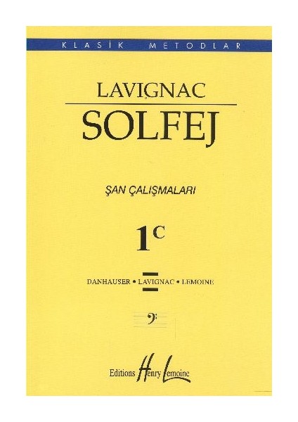 Lavignac 1c - Solfej Şan Çalışmaları
