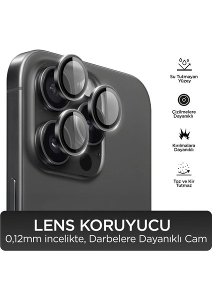 Iphone 11 Premium Safir Kamera Lens Koruyucu Hd Çekim, Maksimum Dayanıklılık