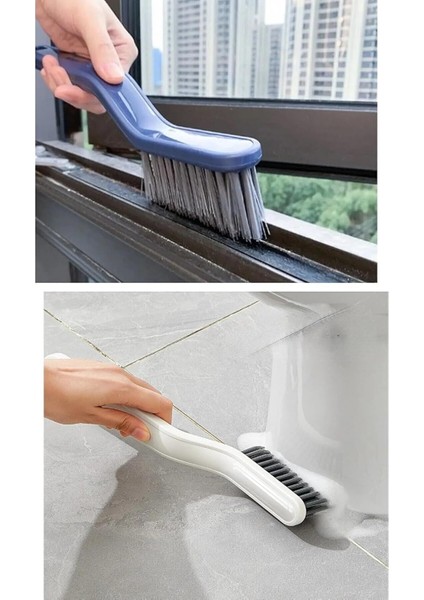 Sökme Aparatlı Cımbızlı Banyo Temizlik Fırçası Pencere Boşluk Kazıma Fırçası Köşe Temizleme Fırçası