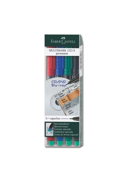 Faber Castell Permanent Kalem (S) 4 Lü