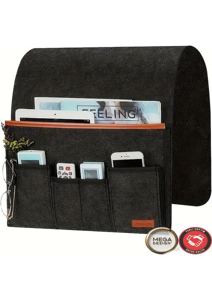 Koltuk Yanı Organizatörü. Uzaktan Kumandalar, Kitaplar ve Cihazlar Için Çok Cepli Depolama Çantası fiyatları