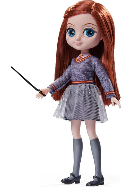 World Harry Potter - Bebek 20 cm Ginny Weasley Oyuncak Bebek Figürü Eklem Figürü Ginny Weasley - Hogwarts Sihirli Değnek Üniforma - Evren Harry Potter Figürü - 5 Yaşından Büyük Çocuklar Için