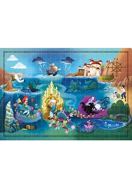 39783 The Little Mermaid - 1000 Parça - Yetişkinler Için Yapboz, Italya'da Üretilmiştir, Çok Renkli fiyatları