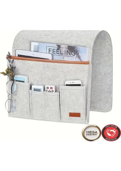 Koltuk Yanı Organizatörü. Uzaktan Kumandalar, Kitaplar ve Cihazlar Için Çok Cepli Depolama Çantası fiyatları