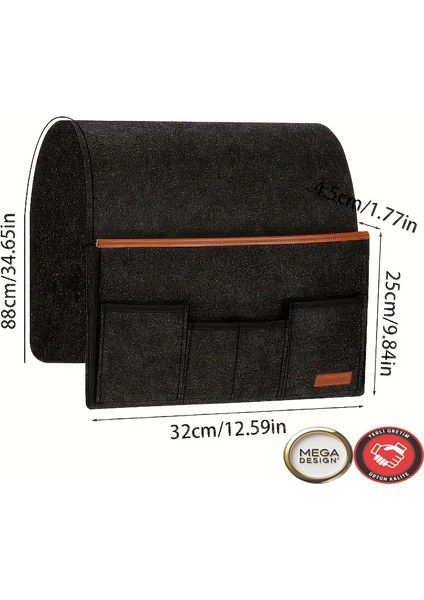 Koltuk Yanı Organizatörü. Uzaktan Kumandalar, Kitaplar ve Cihazlar Için Çok Cepli Depolama Çantası indirimleri