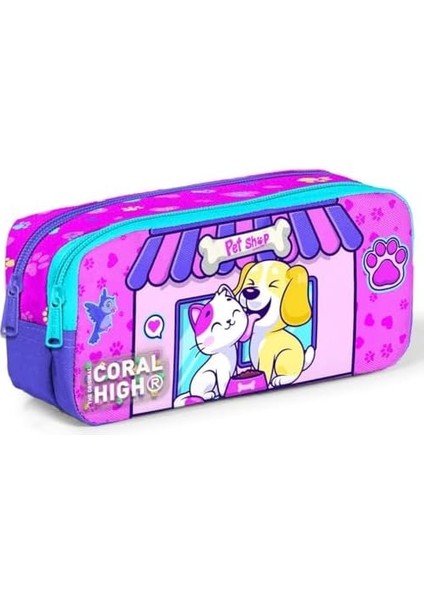 High Kedi Köpek Iki Bölmeli Kalem Çantası - Kız Çocuk fiyatları