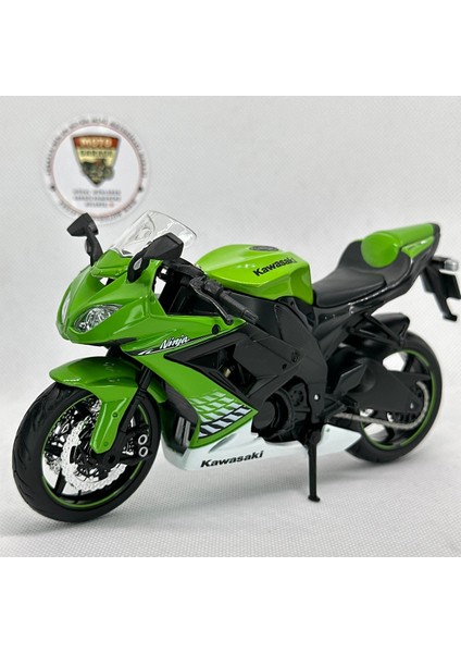 Kawasaki Ninja ZX-10R 1:12 Diecast Maket Motor – Lisanslı Metal Model Motosiklet