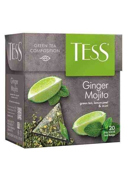 Zencefil Mojito Nane Lime Yeşil Çay Karışımı