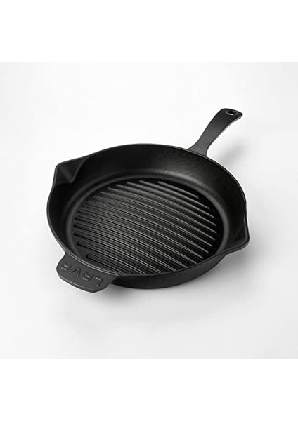 Döküm Yuvarlak Izgara Tava, Metal Kulplu, Konkav Taban, 28 cm modelleri