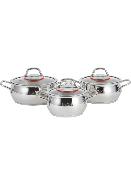 Emirgan Çelik Midi Set 6 Parça