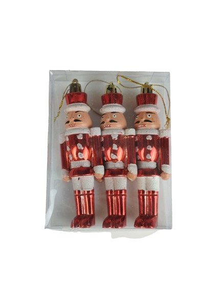 Nedi Yılbaşı Ağaç Süsü 13CM Kurşun Asker 3"lü 6387