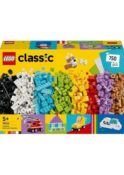 Classic Yaratıcı Yapım ve Oyun Kutusu 11044 - 5 Yaş ve Üzeri Kız ve Erkek Çocuklar Için Renkli Yapılabilir Oyuncak Seti, Doğum Günü Hediyesi Fikri (750 Parça) fiyatları