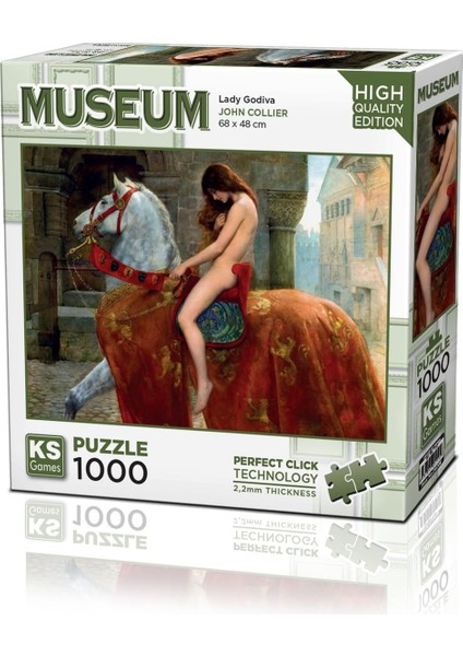 Games 20706 Lady Godiva 1000 Parça Puzzle -Ks Puzzle