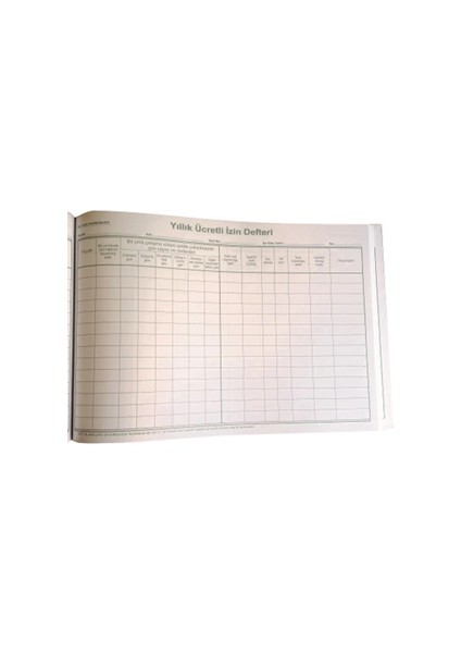 Altınyıldız 28X20 Ciltli Yıllık Ücretli Izin Defteri 80 Yp