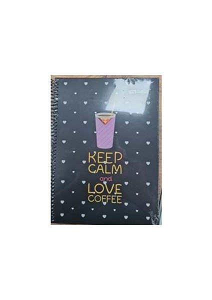 Umur Mynote Coffee 18.5X25.5 cm Sert Kapak Spiralli Defter Kareli 100 Yp COFFEE-100-K