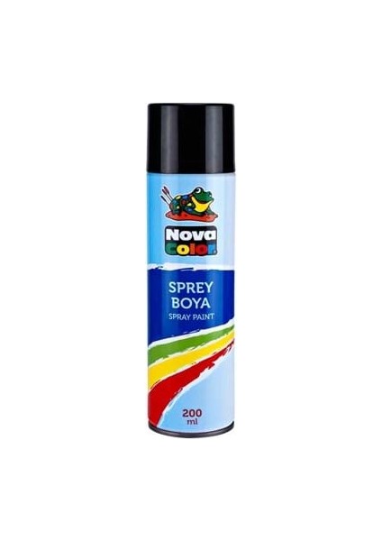 Nova Color 200 ml Sprey Boya Siyah NC-805