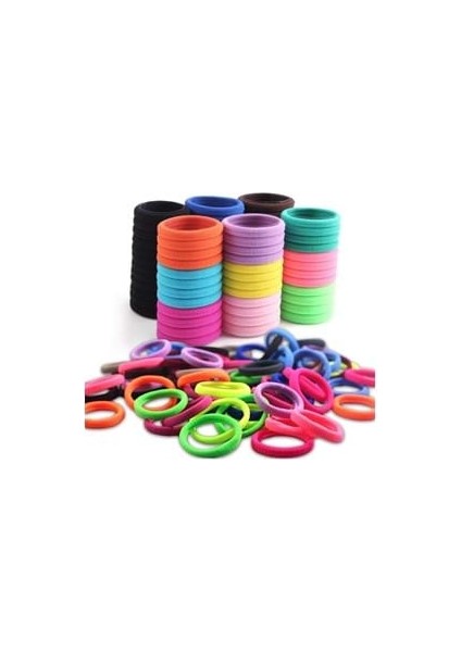 Elif Havlu Lastik Toka Renkli 6"lı 5"li