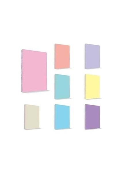 Umur Mynote Flex Pastel A4 Pp Kapak Spiralli Defter Kareli 120 Yp MFXPA-A4120-K