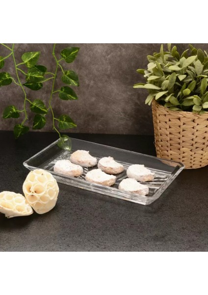 Madlen Dikdörtgen Servis Tabağı 27X16 cm fırsatları