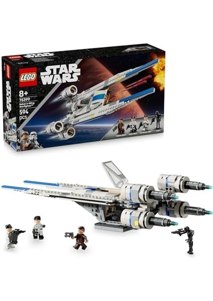 : Andor Asi U-Wing Starfighter 75399-8 Yaş ve Üzeri Hayranları Için Yaratıcı Oyuncak Yapım Seti (594 Parça) modelleri