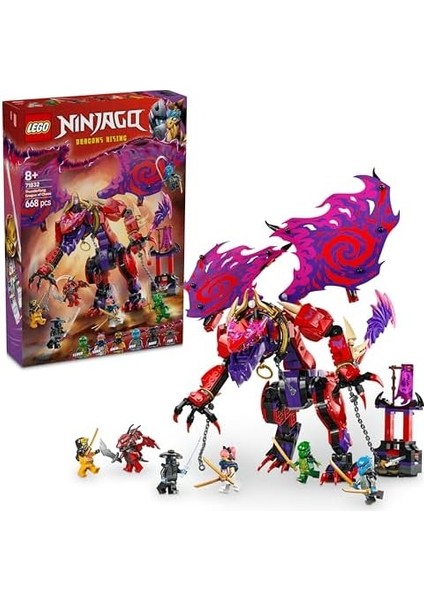 Thunderfang Kaos Ejderhası 71832-8 Yaş ve Üzeri Kız ve Erkek Çocukları Için 6 Ninja Minifigürü Içeren Yaratıcı Oyuncak Yapım Seti, Çocuklar Için Doğum Günü Hediyesi Fikri (668 Parça) fiyatları