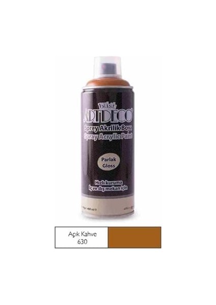 Artdeco 400 ml Sprey Boya Açık Kahve 400-630