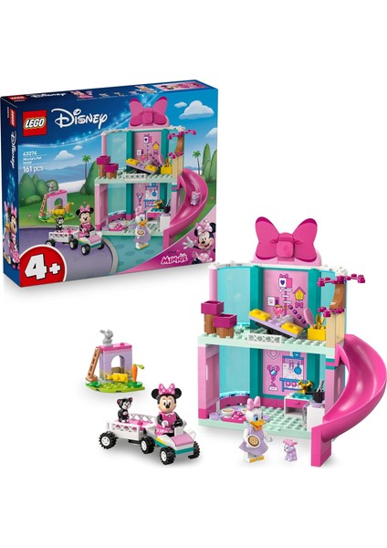 ǀ Classic Minnie Nin Evcil Hayvan Oteli Mickey Nin Kulüp Evi 43274-4 Yaş ve Üzeri Çocuklar Için Otel Içeren Yaratıcı Oyuncak Yapım Seti, Özel Gün Hediye Fikri (161 Parça)