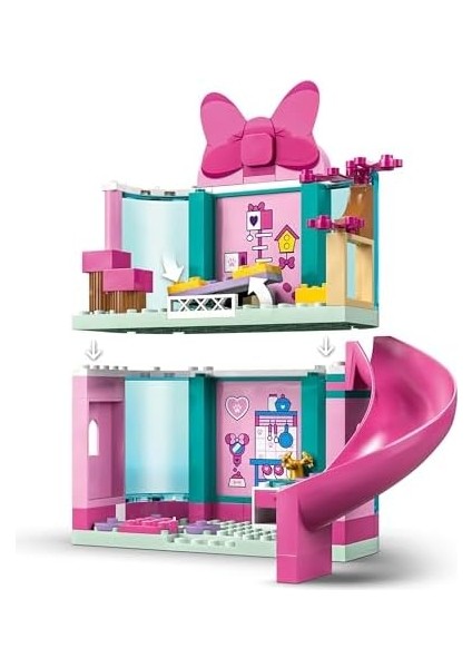 ǀ Classic Minnie Nin Evcil Hayvan Oteli Mickey Nin Kulüp Evi 43274-4 Yaş ve Üzeri Çocuklar Için Otel Içeren Yaratıcı Oyuncak Yapım Seti, Özel Gün Hediye Fikri (161 Parça) fiyatları