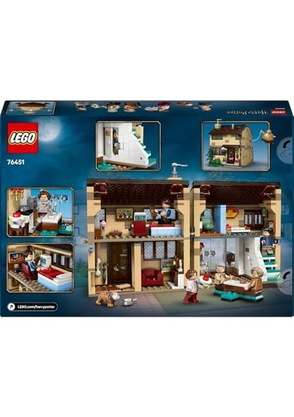 Harry Potter Privet Drive: Marge Hala Nın Ziyareti 76451-8 Yaş ve Üzeri Çocuklar Için Sergilenebilir Koleksiyonluk Yaratıcı Oyuncak Yapım Seti, Doğum Günü Hediyesi (639 Parça) modelleri