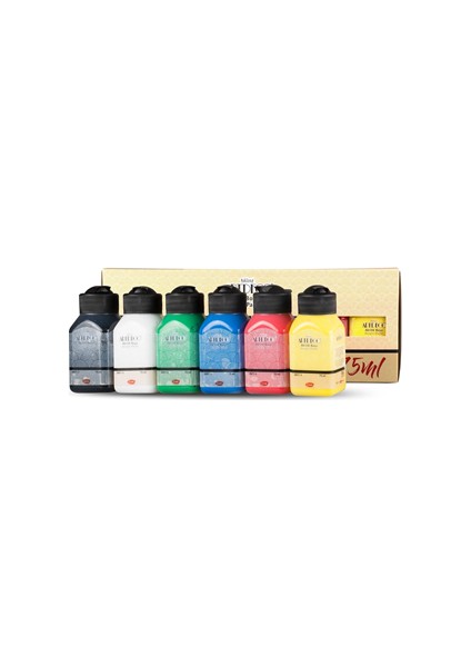 Artdeco 75 ml x 6 Renk Akrilik Boya Temel Renkler LV-Y-070I-AS1