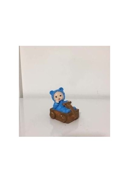 Sükseli Teraryum Objesi Arabalı Mavi Bebek A59014
