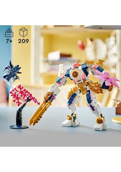 Sora Nın Teknoloji Elementi Robotu 71807-7 Yaş ve Üzeri Çocuklar Için Aksiyon Figürü Içeren Yaratıcı Oyuncak Yapım Seti (209 Parça) modelleri