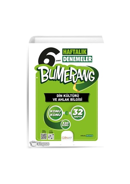 Günay Yay.- 6.sınıf Bumerang Din Kültürü ve Ahlak Bilgisi Haftalık Denemeler 2324