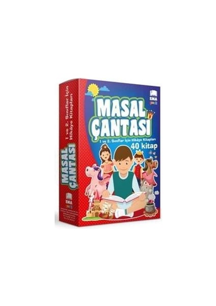 Masal Çantası 40 Kitap (1. Sınıflar Için) - Ema Çocuk Yayınları
