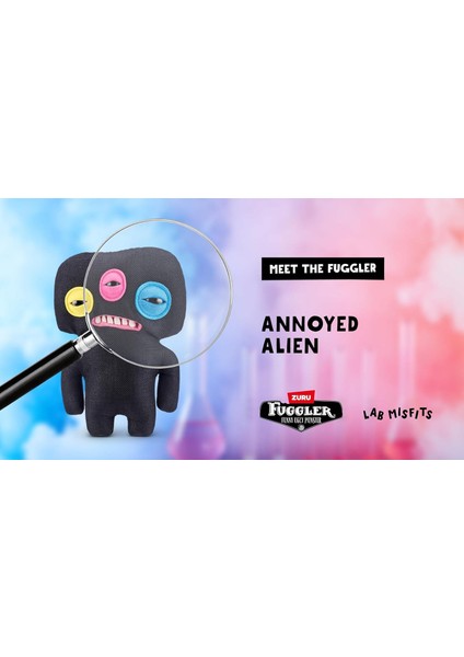 Laboratory Misfits Dişli Sevimli Peluş Oyuncak 23CM Eğlenceli Koleksiyon Oyun Arkadaşı Annoyed Alien fırsatları