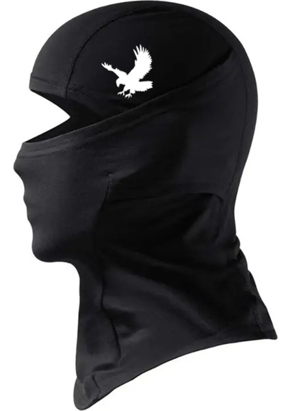 Siyah Ünisex Kar Maskesi Balaklava Motor Kış Scooter Bisiklet