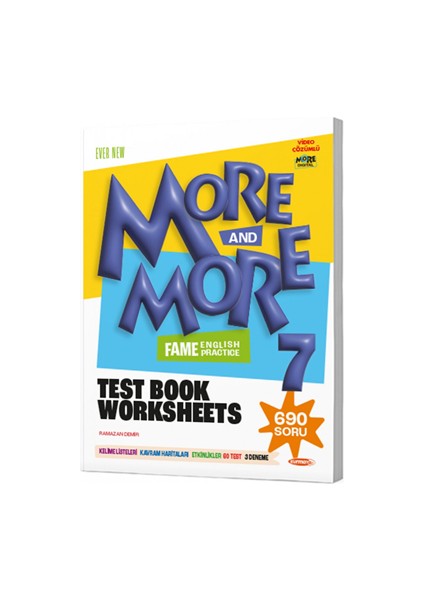 Kurmay Yay.-7.sınıf More&more Fenomen Ingilizce Test Kitabı Worksheets 690 Soru 2425
