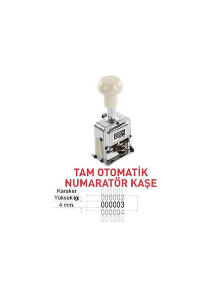 Sarff NS06 6 Hane Krom Otomatik Numaratör 15314406