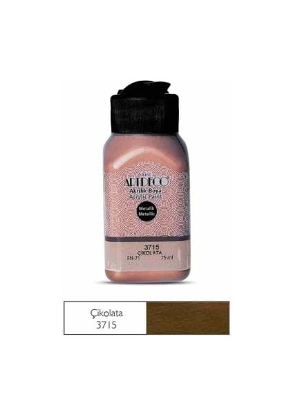 Artdeco 75 ml Akrilik Boya Metalik Çikolata 71I-3715