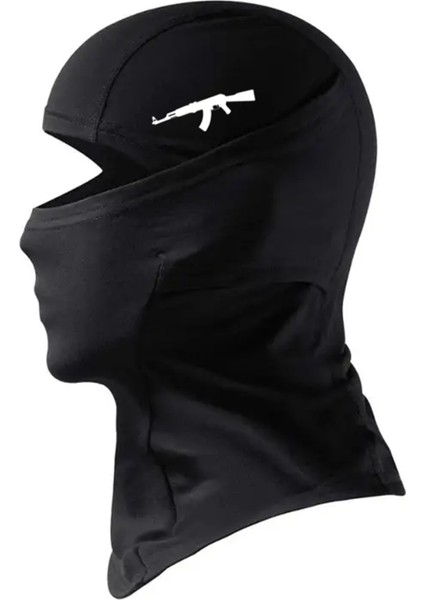 Siyah Ünisex Kar Maskesi Balaklava Motor Kış Scooter Bisiklet