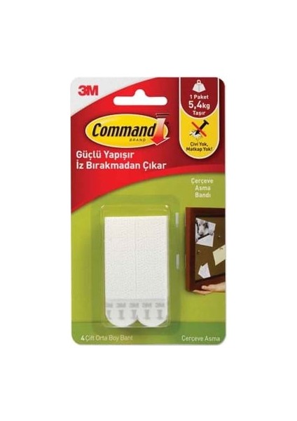 3m Command Cırt Cırt Bant Orta Boy 4 Lü 17201-4
